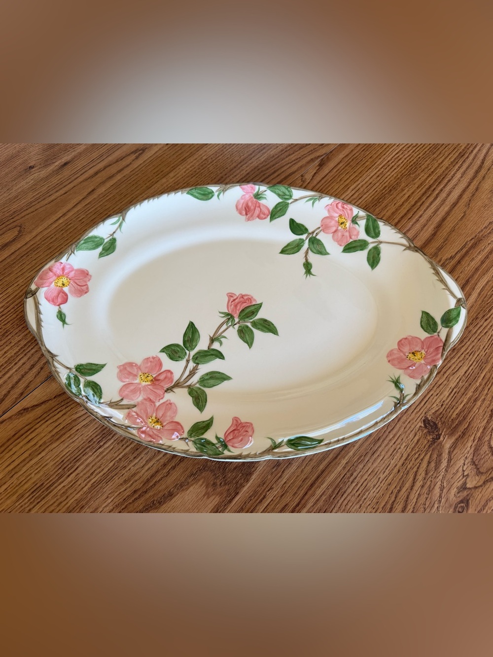 Franciscan Desert Rose Turkey Platter 19X13 inch